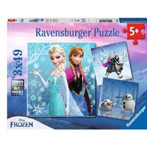 New sealed Ravensburger-3x49 Piece Puzzle Disney Frozen Winter Adventures